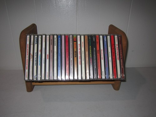Wooden storage rack - storage, cd