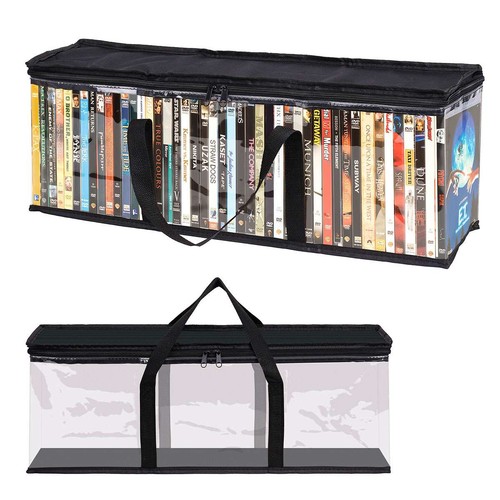 Dvd storage bags clear - cd,