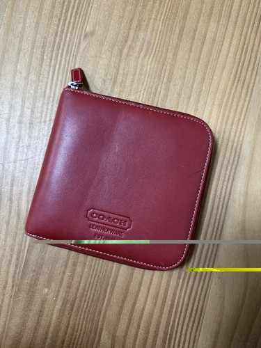 Coach leatherware red leather - leatherware,